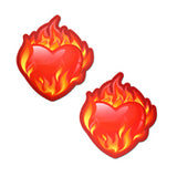 Pastease Flaming Heart Nipple Pasties