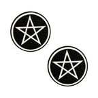 Neva Nude Pasty Wicca Black Glitter