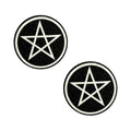 Neva Nude Pasty Wicca Black Glitter