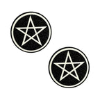 Neva Nude Pasty Wicca Black Glitter