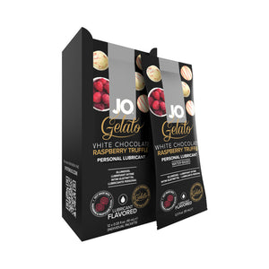 JO Gelato White Choc Raspberry Foil 12pc