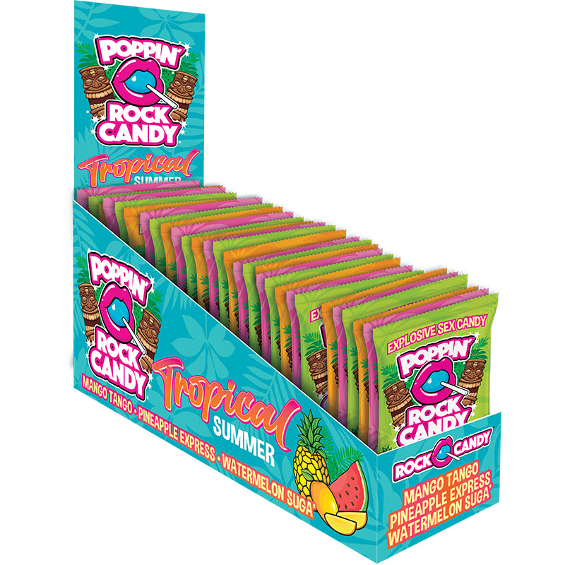Poppin Rock Candy Tropical 36pc Display