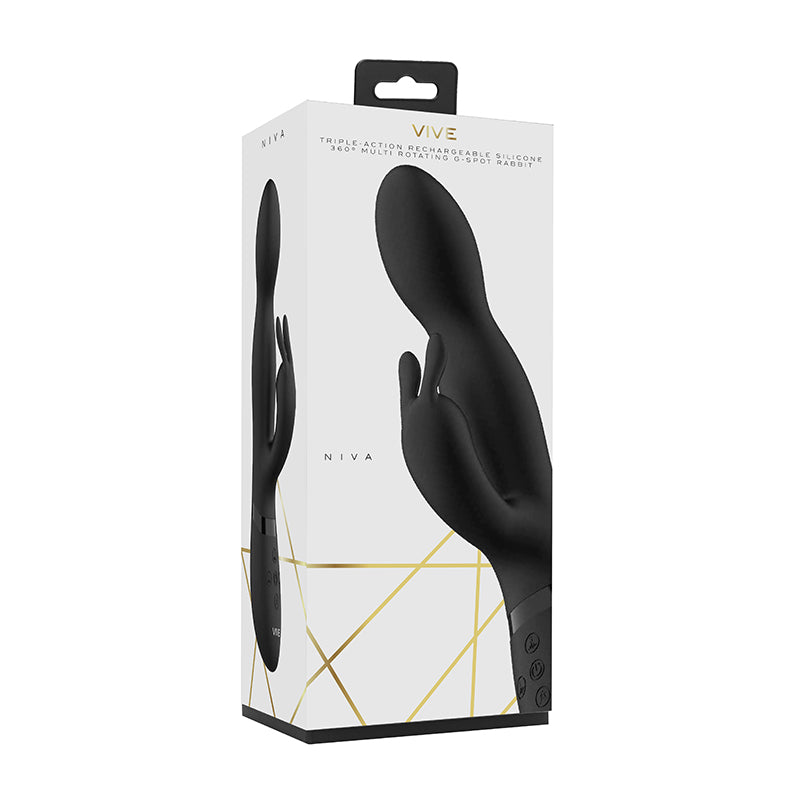 Vive Niva Rabbit Vibrator Black