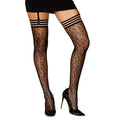 Dg Animal Print Fishnet Thighhigh Blk Os