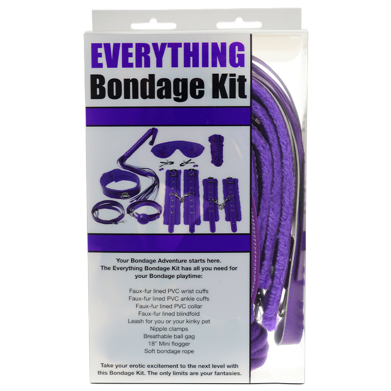 Plesur 12pc Everything Bondage Kit Pur