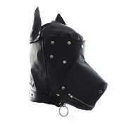 Plesur Locking Dog Hood Zippermouth Blk