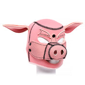 Plesur Neoprene Pig Mask Hood Pink