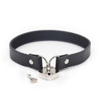 Plesur Pvc Collar Wheart Lock Black