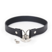 Plesur Pvc Collar Wheart Lock Black