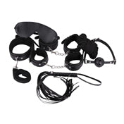 Mp Leather 7Pack Lite Bondage Set Black