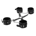 MP Leather All 4s Fuzzy Cuff Set Black