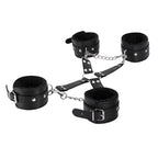 MP Leather All 4s Fuzzy Cuff Set Black
