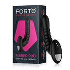 Forto Ribbed Pro Vibr Anal Massager Blk