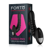 Forto Ribbed Pro Vibr Anal Massager Blk