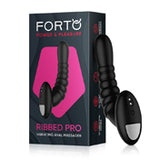 Forto Ribbed Pro Vibr Anal Massager Blk