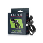 Forto Pointer Vibr Dual Cockring Blk