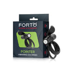 Forto Pointer Vibr Dual Cockring Blk