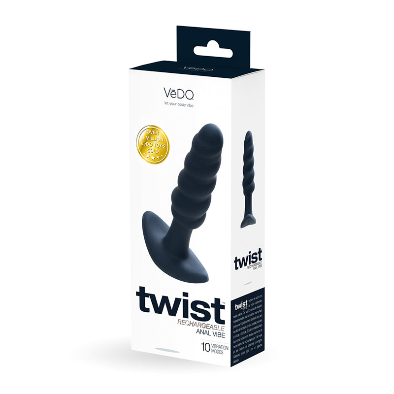 VeDO Twist Vibrating Anal Plug Black