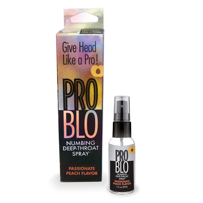 Pro Blo Numbing Throat Spray Peach 1Oz
