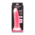 Lollicock GITD Silicone Dildo 7in Pin