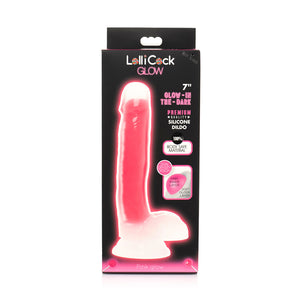 Lollicock GITD Sil Dild wBall 7in Pk