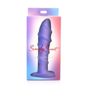 Simply Sweet Swirl Silicone Dildo 7In Pu