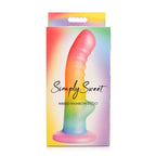 Simply Sweet Ribbed Sili Dildo 65in Rai