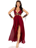 4PC.Warrior Maiden,dress,arm cuffs,shoulder harness,headpiece