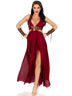 4PC.Warrior Maiden,dress,arm cuffs,shoulder harness,headpiece