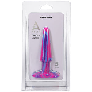 APlay Groovy Sili Anal Plug 5in Berry