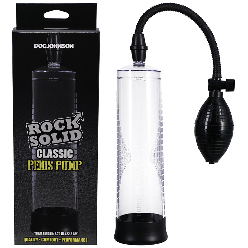 Rock Solid Classic Penis Pump BlackClea