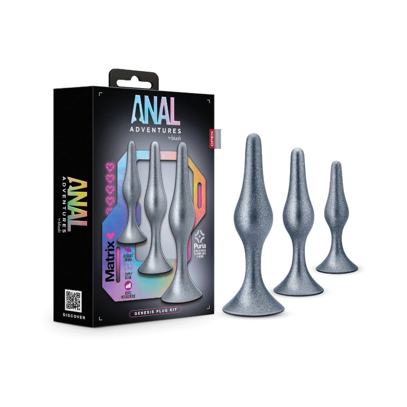 Anal Adventures Matrix Gen Plug Kit  Sil