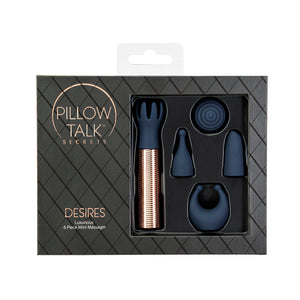 Pillow Talk Secrets Desire 6Pc Set Bl/Go