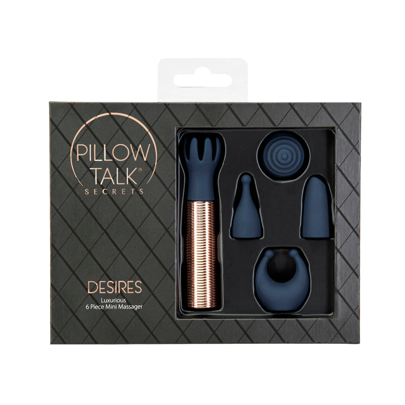 Pillow Talk Secrets Desire 6Pc Set Bl/Go