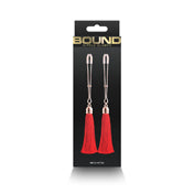 Bound Nipple Clamps T1 Red
