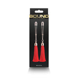 Bound Nipple Clamps T1 Red