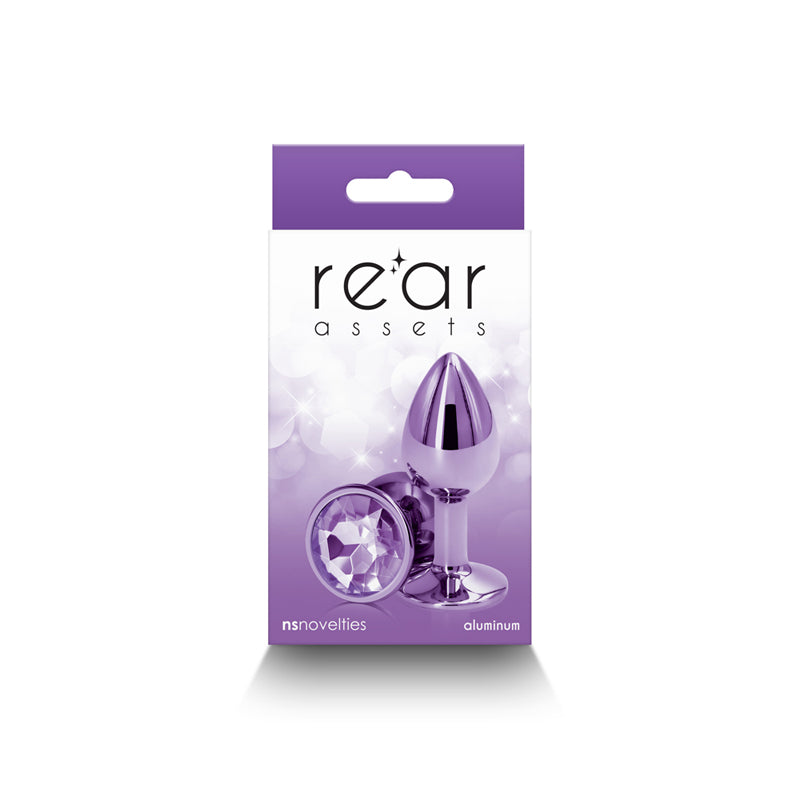 Rear Assets Metal Anal Plug Small Purple