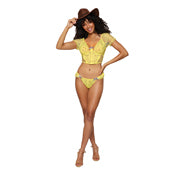 Dg Bustier  Gstring Citrus Xl