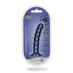 Shots Ouch Beaded Sili 5In Gspot Metblu