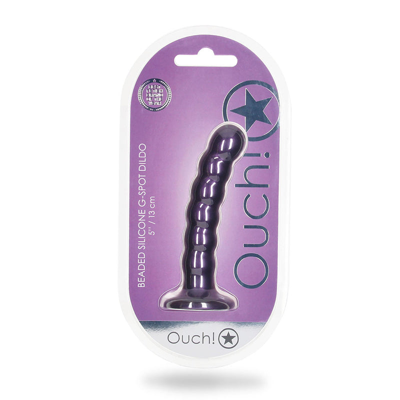 Shots Ouch Beaded Sili 5in GSpot MetPur