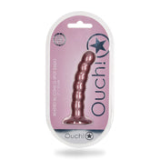Shots Ouch Beaded Sili 5In Gspot Rgold