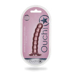 Shots Ouch Beaded Sili 5In Gspot Rgold