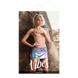 Fl Vibes Plur Holo Cutout Skirt Aqua Lxl