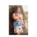 Fl Vibes Plur Holo Cut Out Skirt Aqua Qs