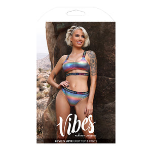 FL Vibes Love Is Love TopPanty Rain LXL