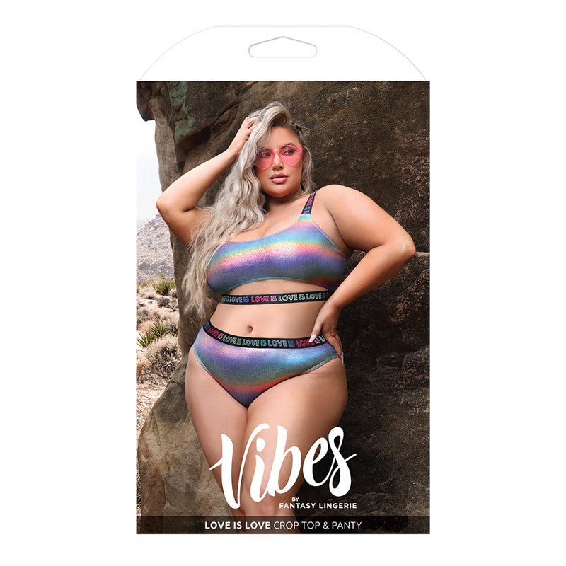 FL Vibes Love Is Love TopPanty Rain QS
