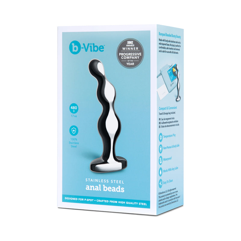 bVibe Stainless Steel Anal Beads