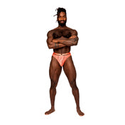 Mp Rude Awakening Strap Thong Orange Sm