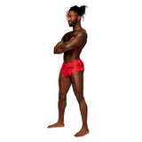 Mp Sassy Lace Minishort Sheerpouch Red S