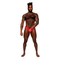 MP Sassy Lace Open Ring Thong Red LXL
